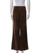 Ralph Lauren Purple Label Suede Wide Leg Pants