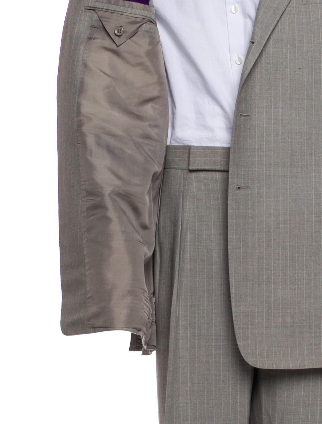 Ralph Lauren Purple Label Striped Two-Piece Suit Vest