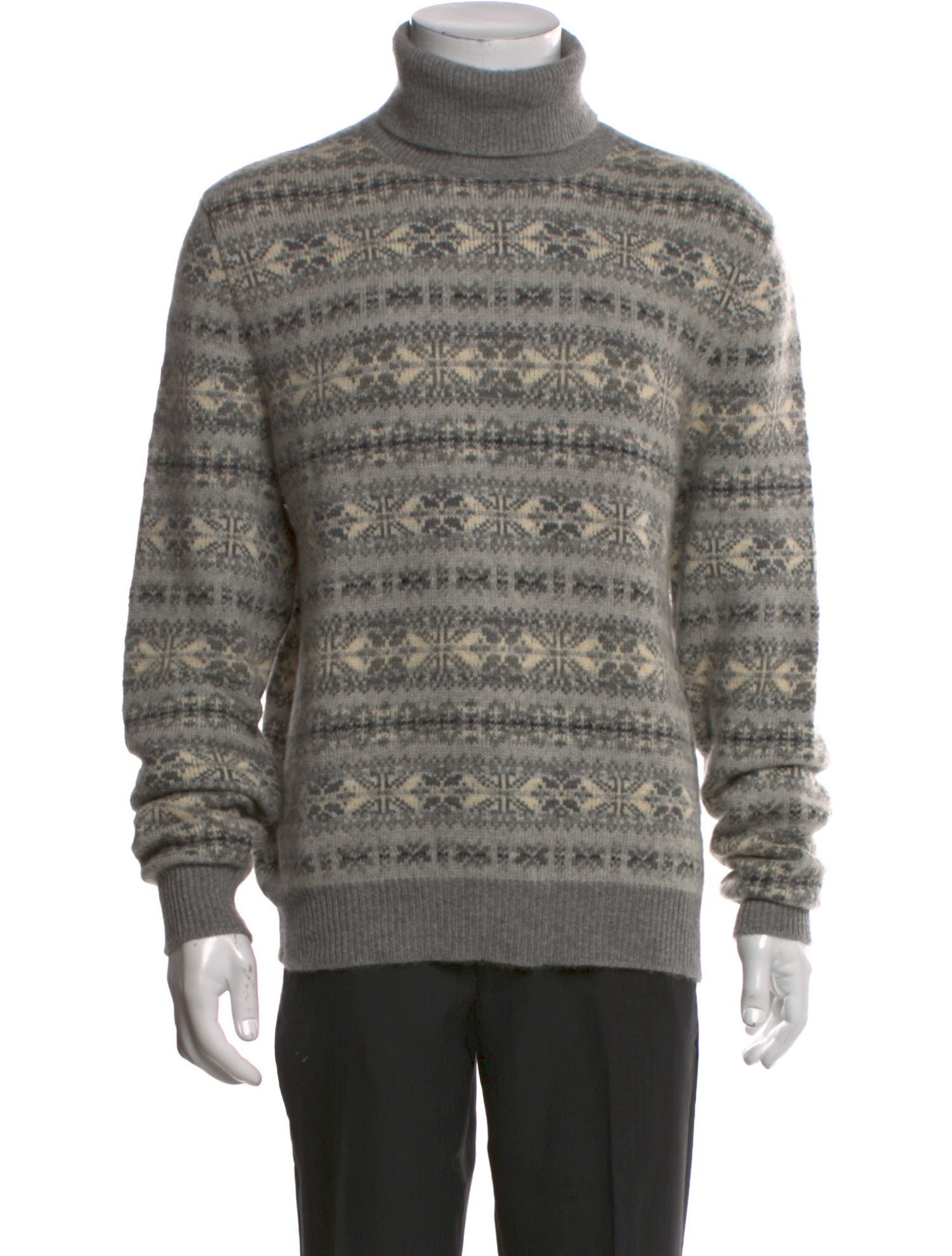 Ralph Lauren Purple Label Cashmere Printed Pullover