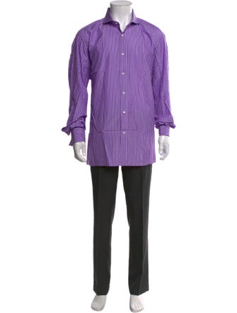 Ralph Lauren Purple Label Striped Long Sleeve Shirt