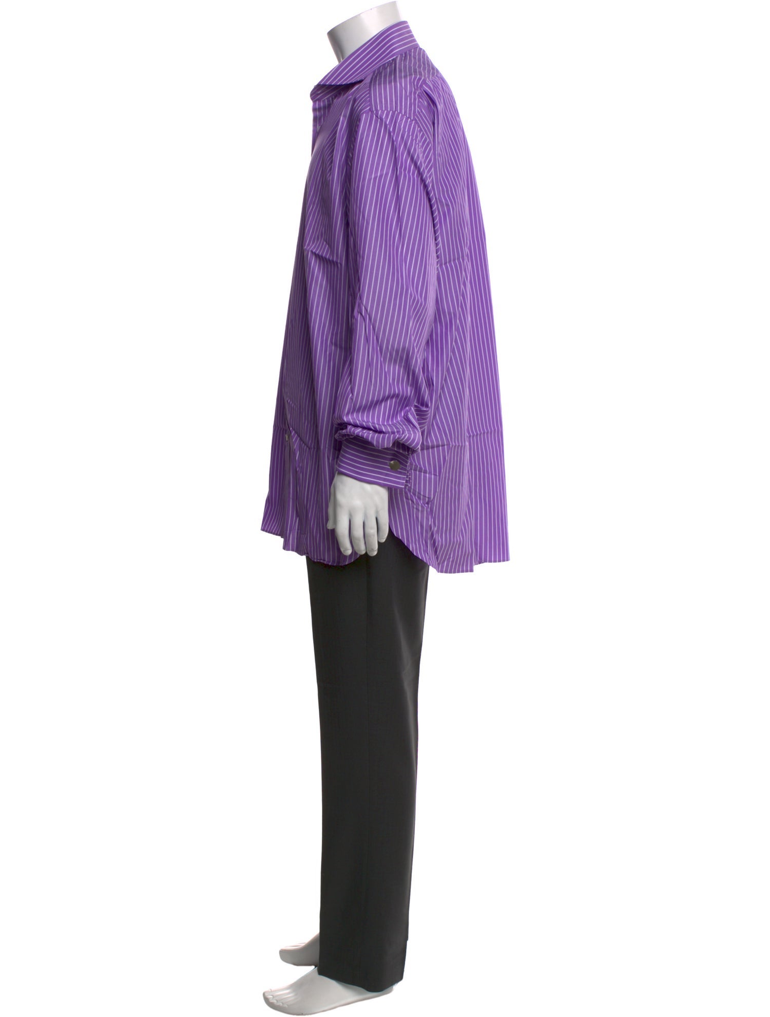 Ralph Lauren Purple Label Striped Long Sleeve Shirt