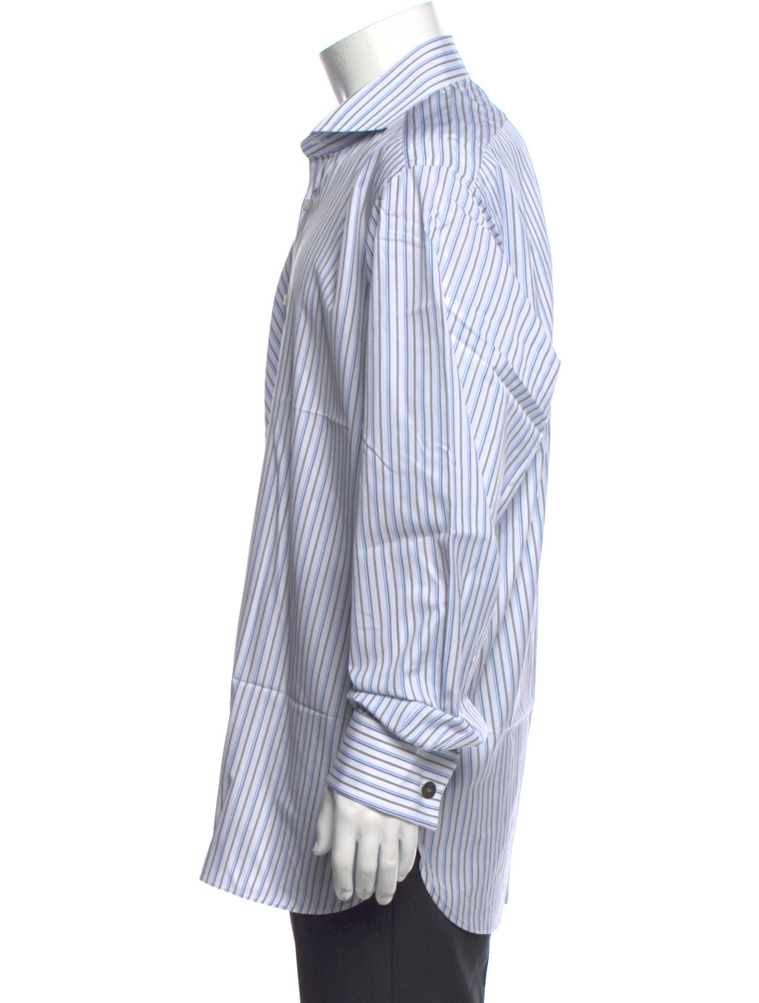 Ralph Lauren Purple Label Striped Long Sleeve Dress Shirt