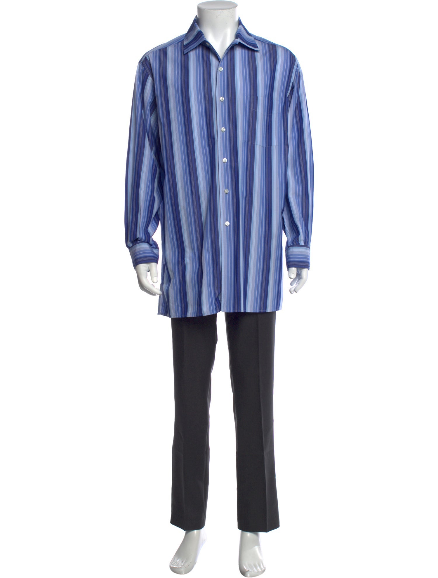 Ralph Lauren Purple Label Striped Long Sleeve Shirt