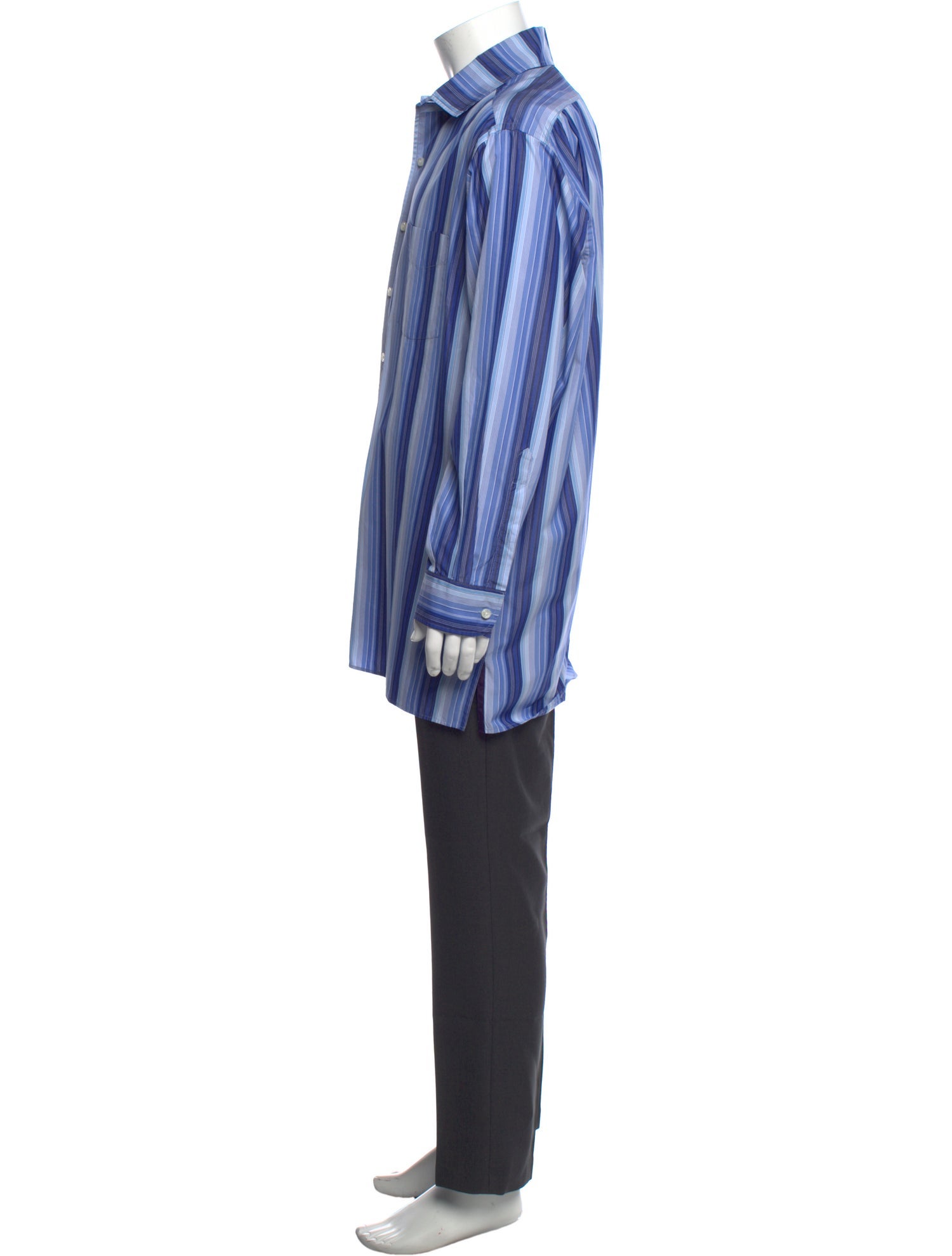 Ralph Lauren Purple Label Striped Long Sleeve Shirt