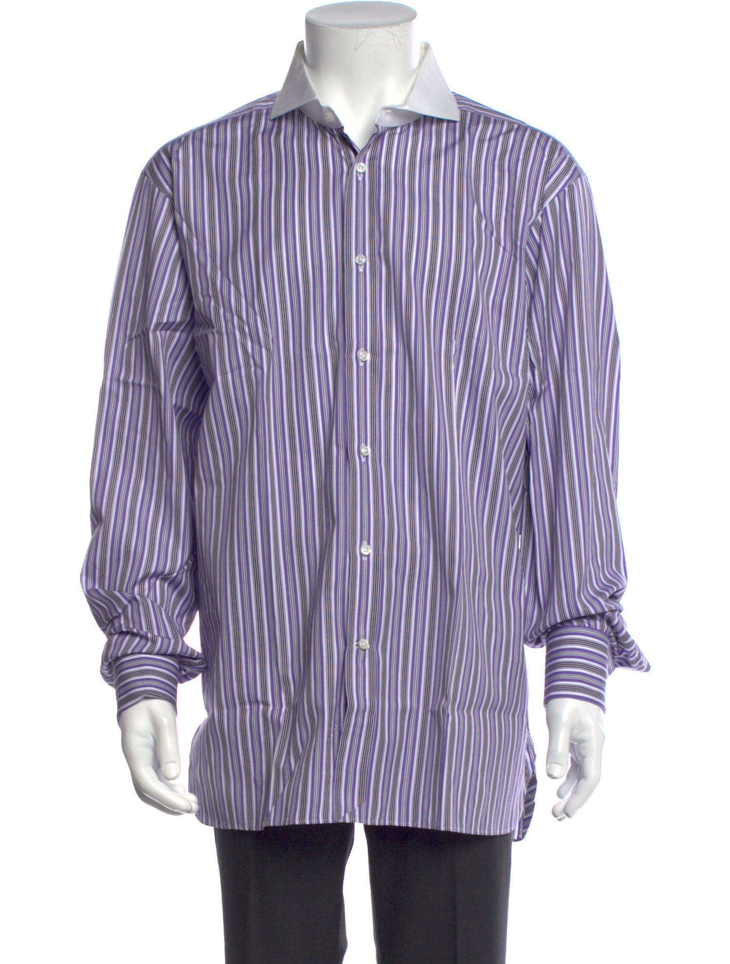 Ralph Lauren Purple Label Striped Long Sleeve Shirt