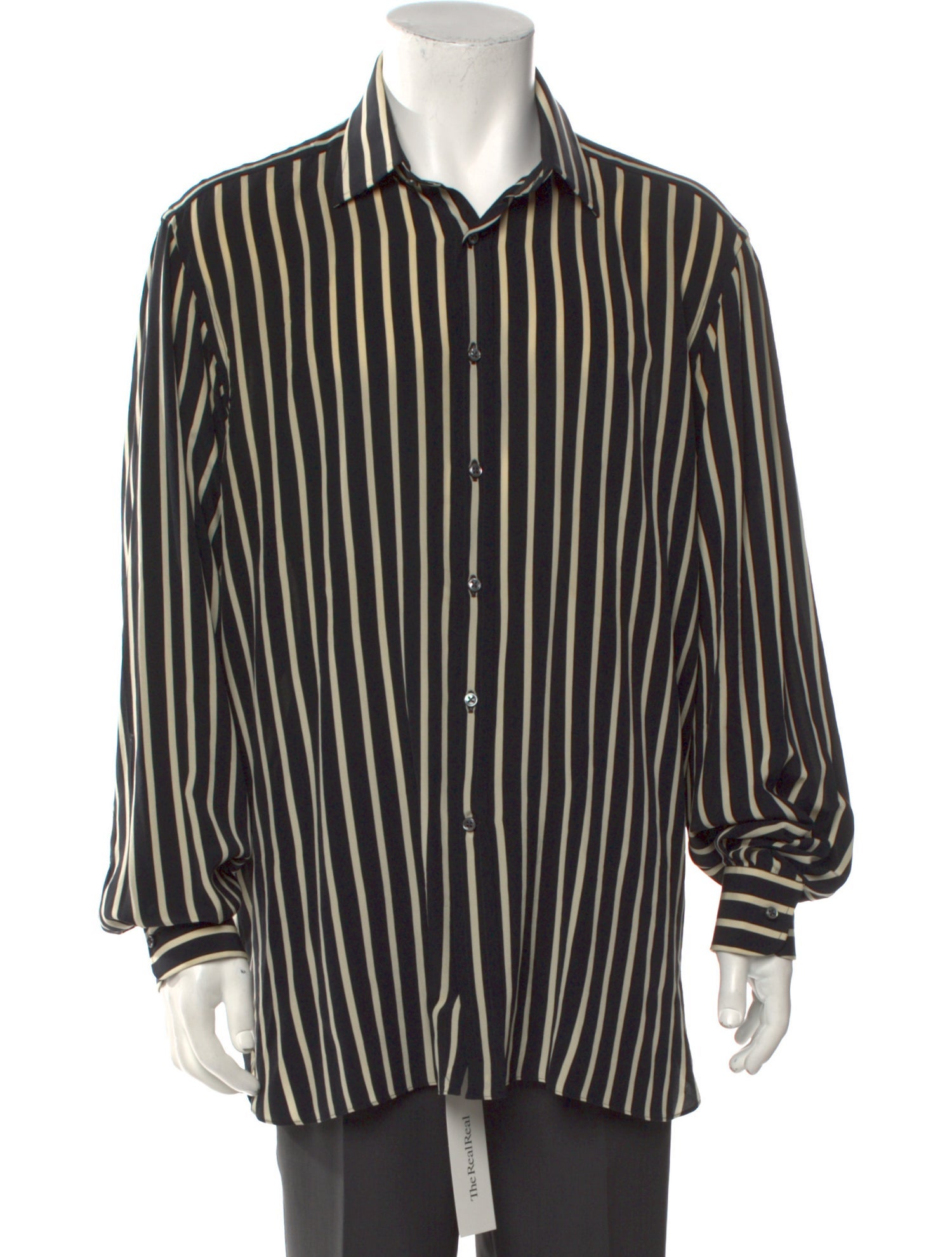 Ralph Lauren Purple Label Silk Striped Shirt