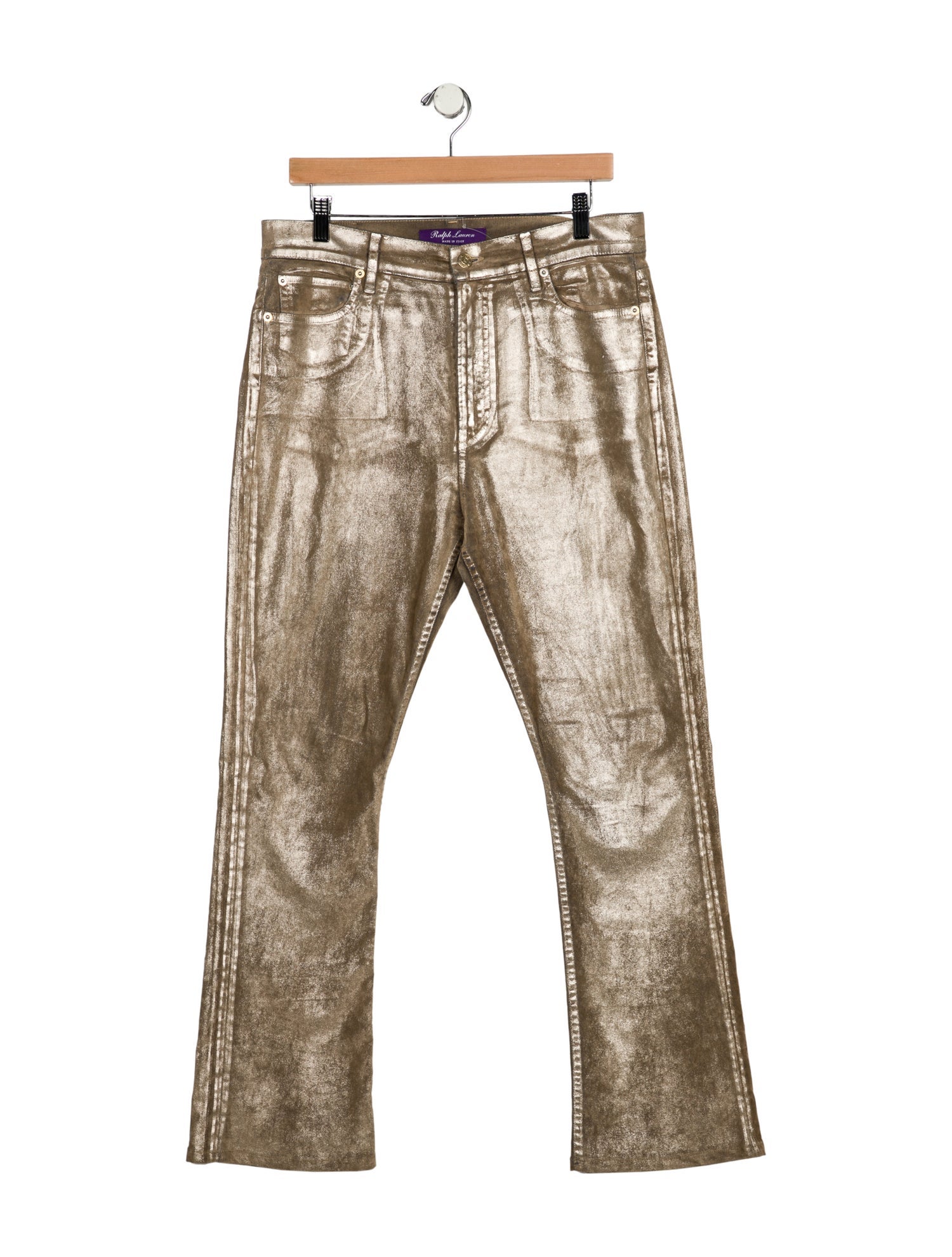 Ralph Lauren Purple Label High-Rise Wide Leg Jeans