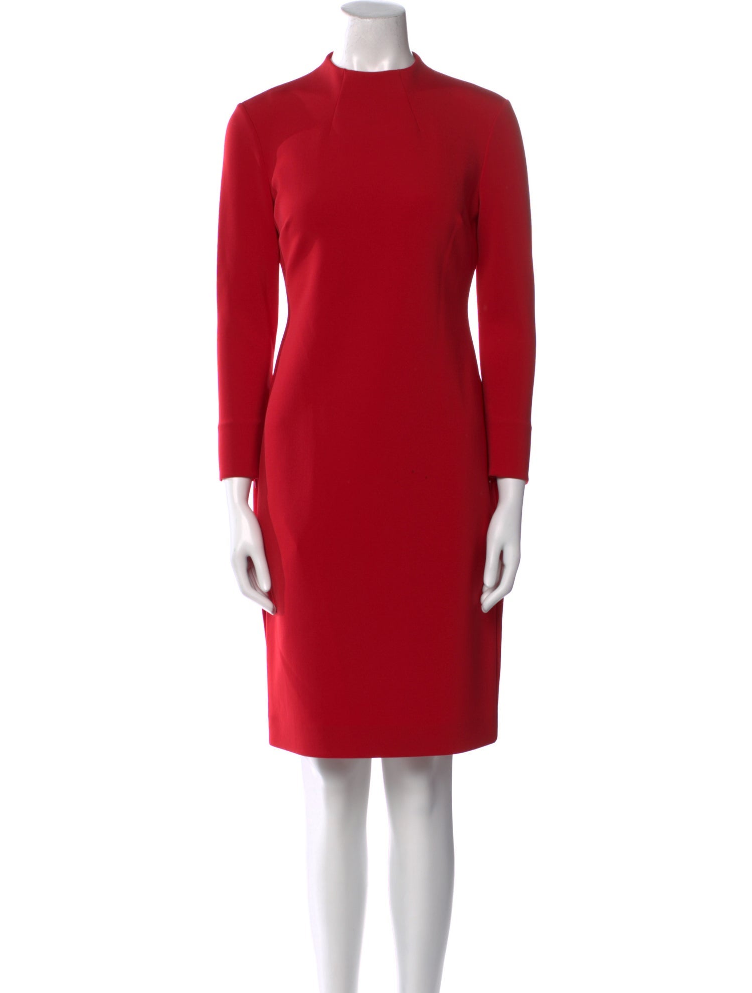 Ralph Lauren Purple Label Mock Neck Knee-Length Dress