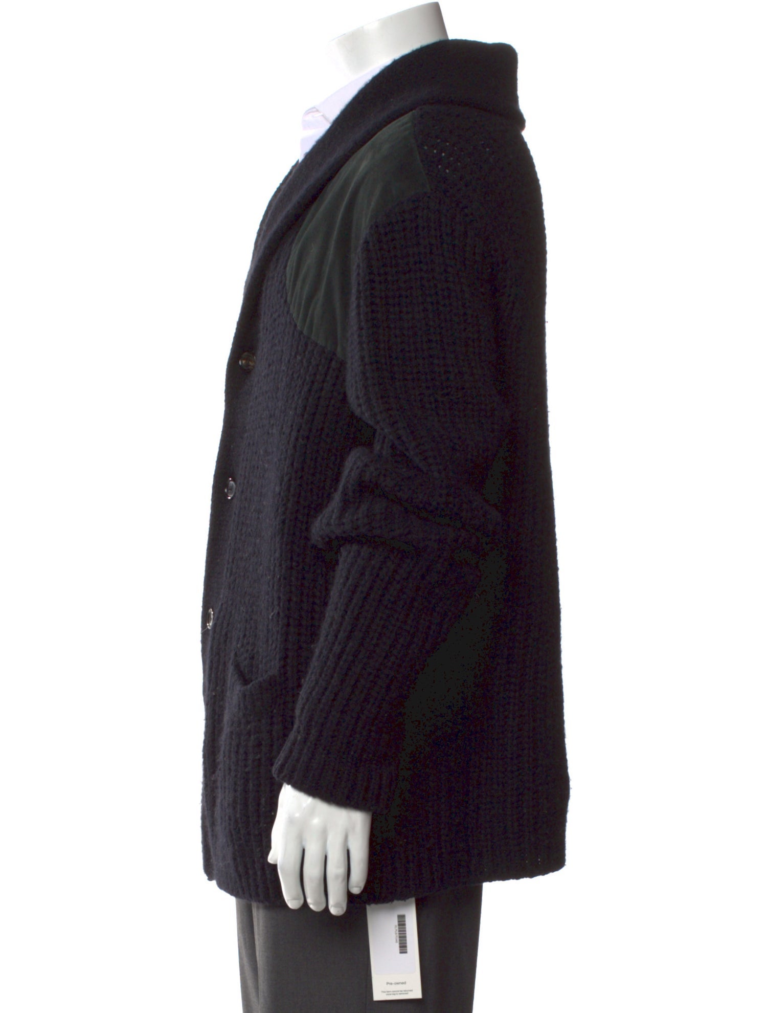 Ralph Lauren Purple Label Wool Collar Cardigan