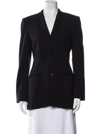 Ralph Lauren Purple Label Wool Striped Blazer