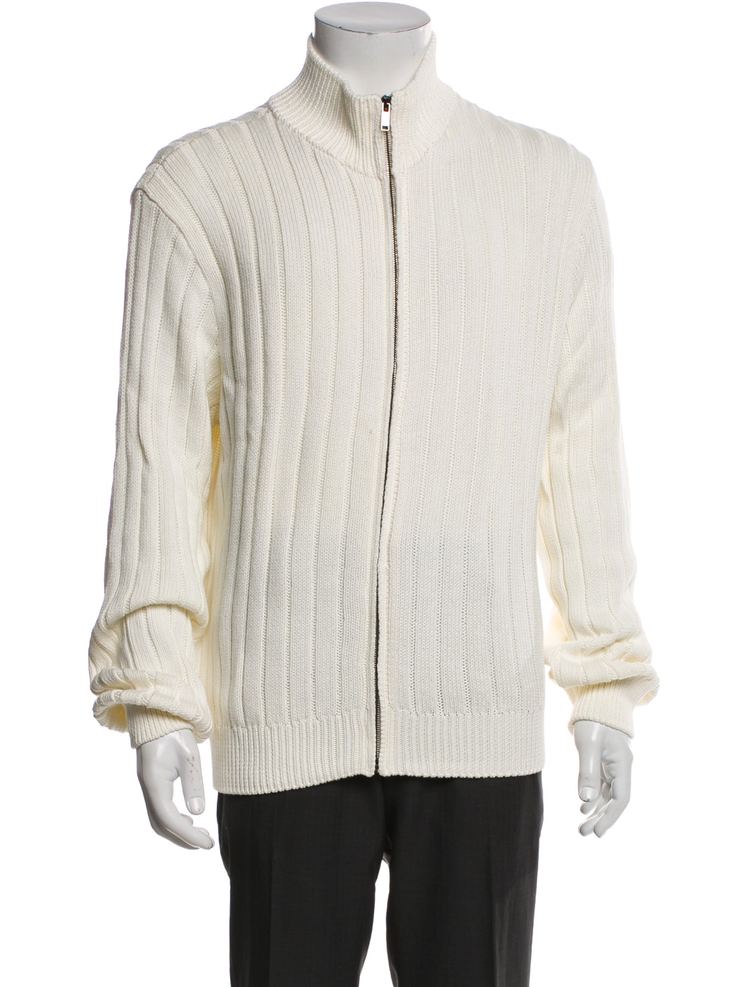 Ralph Lauren Purple Label Mock Neck Long Sleeve Cardigan