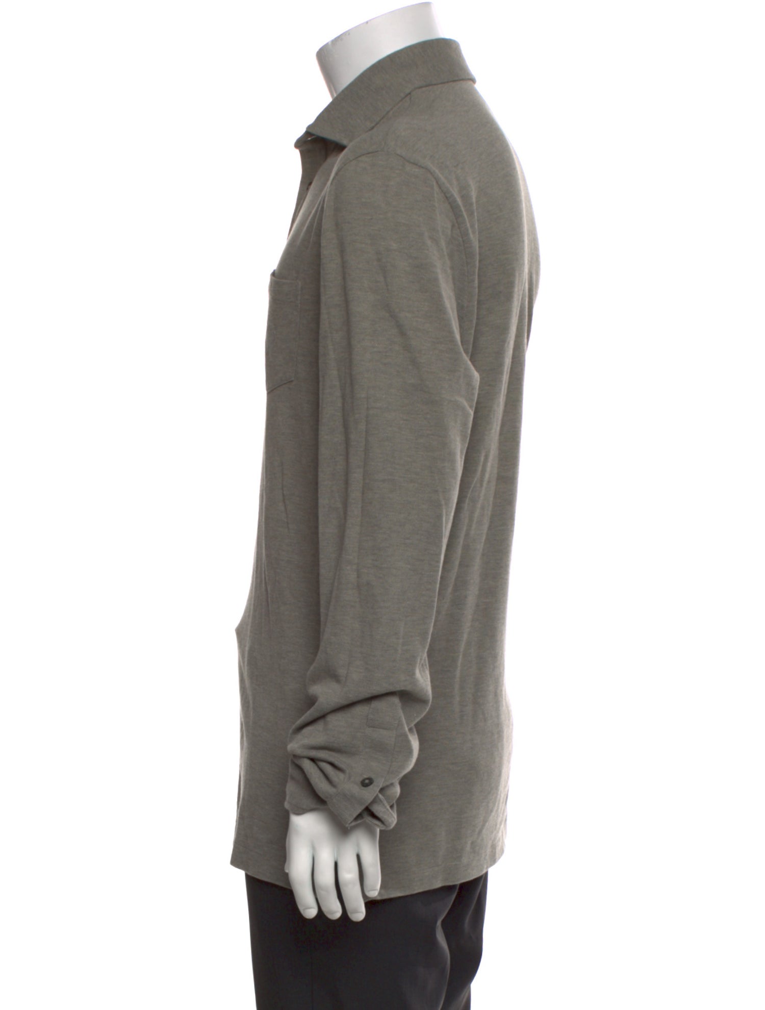 Ralph Lauren Purple Label Collar Long Sleeve Polo Shirt