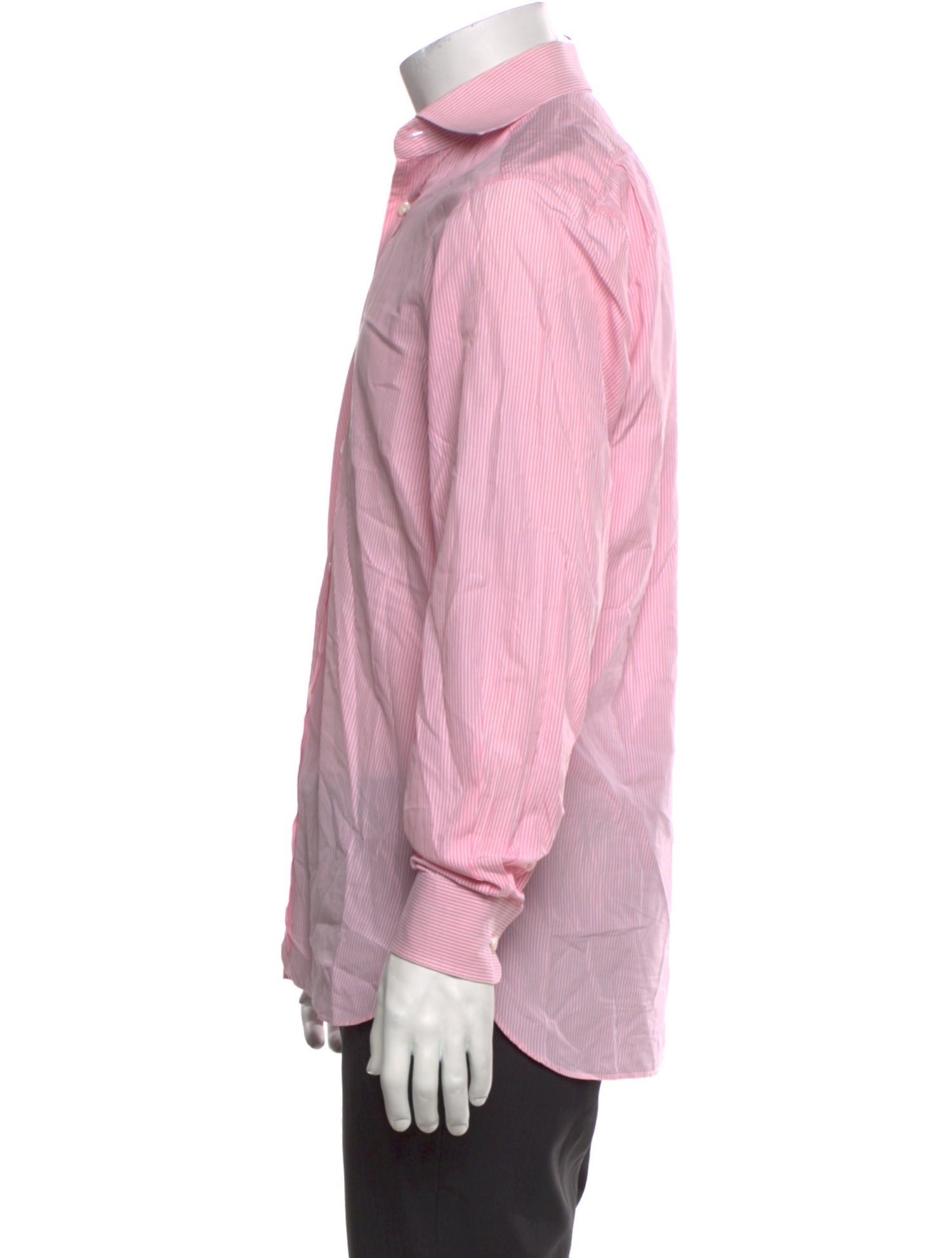 Ralph Lauren Purple Label Striped Long Sleeve Dress Shirt