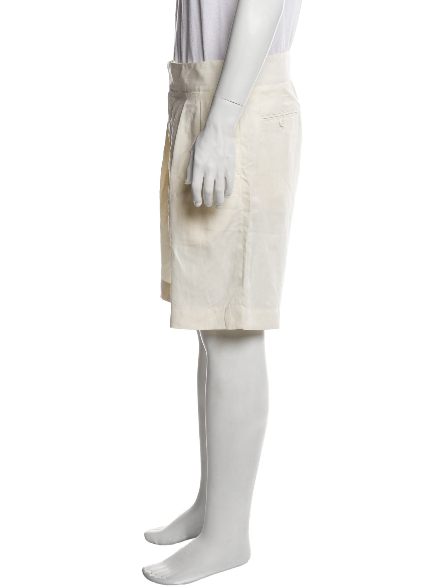 Ralph Lauren Purple Label Linen Flat Front Shorts