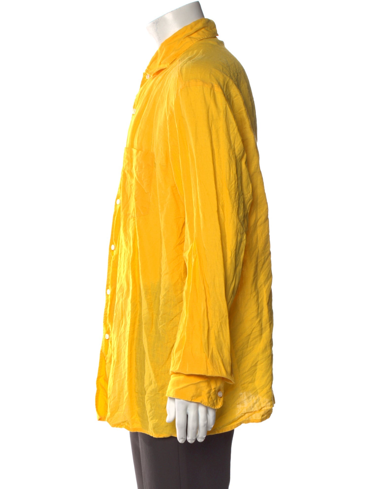 Ralph Lauren Purple Label Linen Long Sleeve Dress Shirt