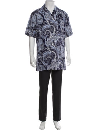 Ralph Lauren Purple Label Linen Printed Shirt