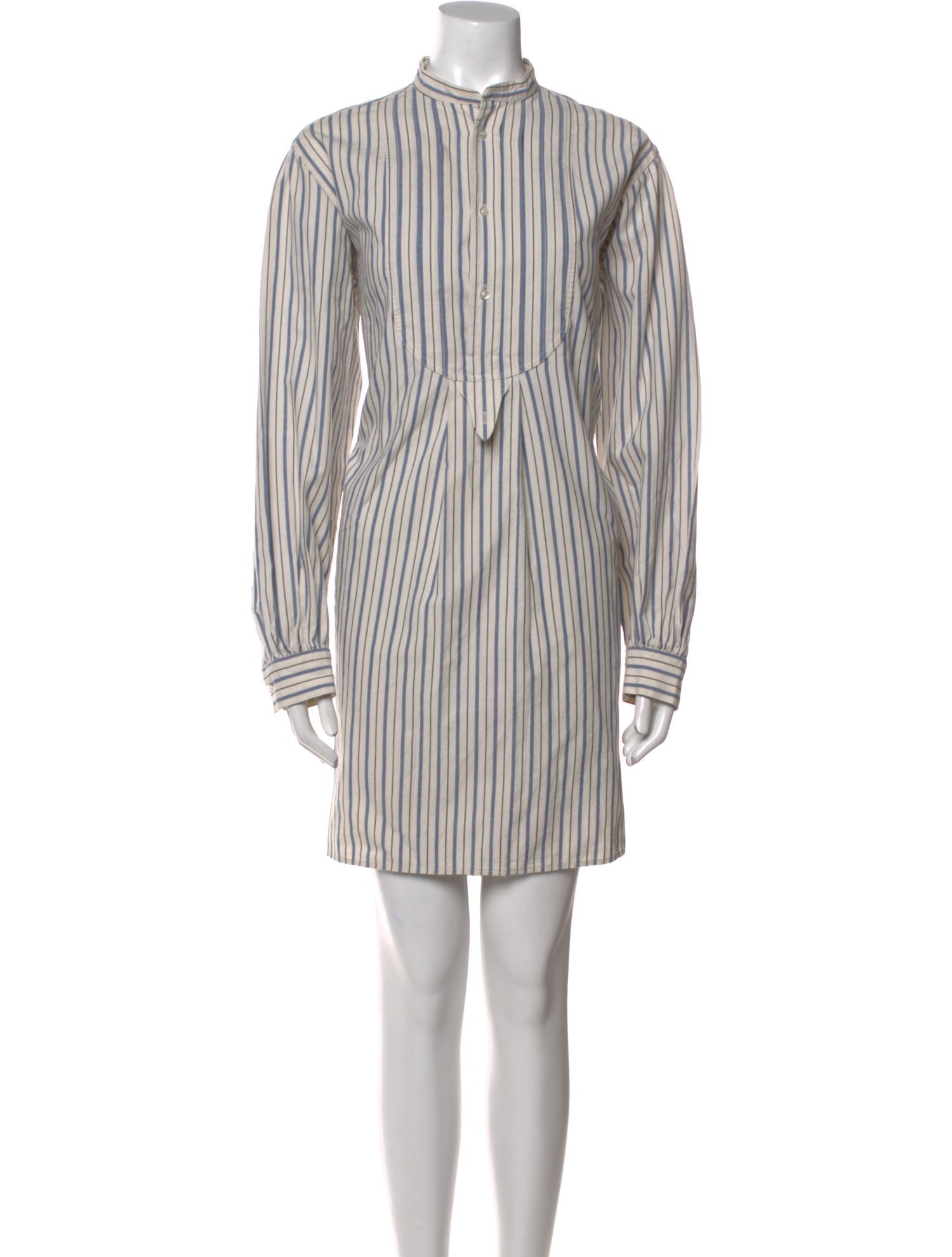 Ralph Lauren Purple Label Striped Mock Neck Tunic