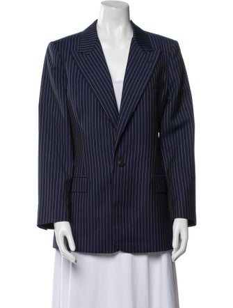 Ralph Lauren Purple Label Virgin Wool Striped Blazer