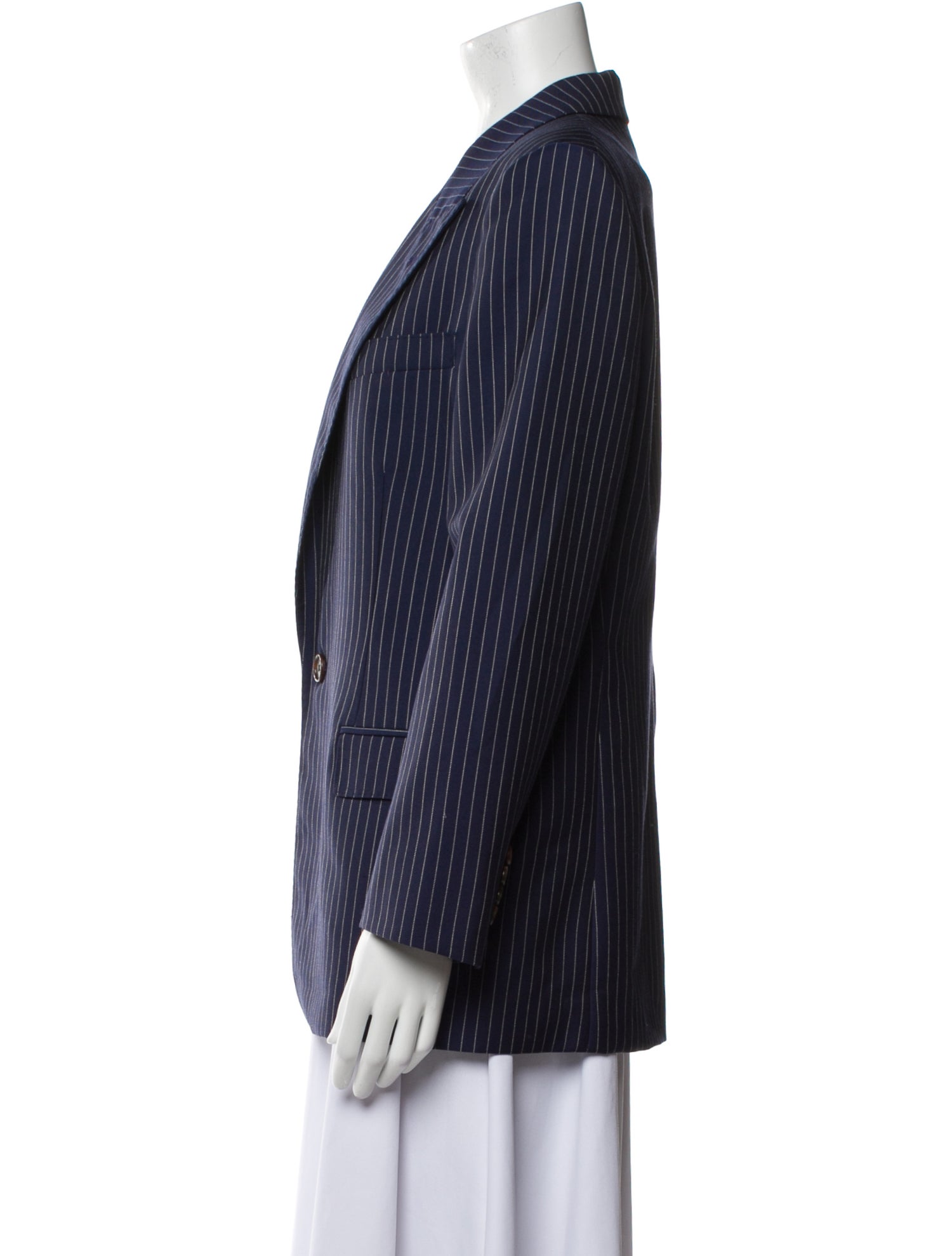 Ralph Lauren Purple Label Virgin Wool Striped Blazer