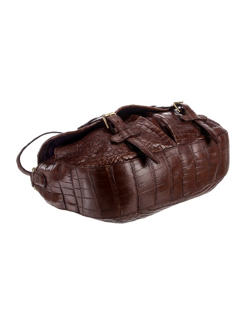Ralph Lauren Purple Label Crocodile Crossbody Bag