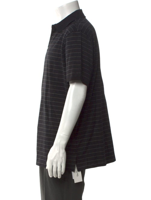 Ralph Lauren Purple Label Striped Collar Polo Shirt