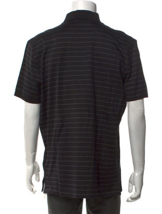 Ralph Lauren Purple Label Striped Collar Polo Shirt