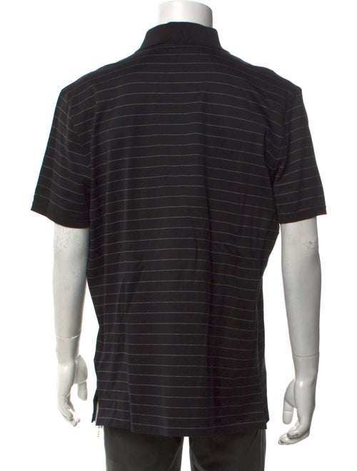 Ralph Lauren Purple Label Striped Collar Polo Shirt