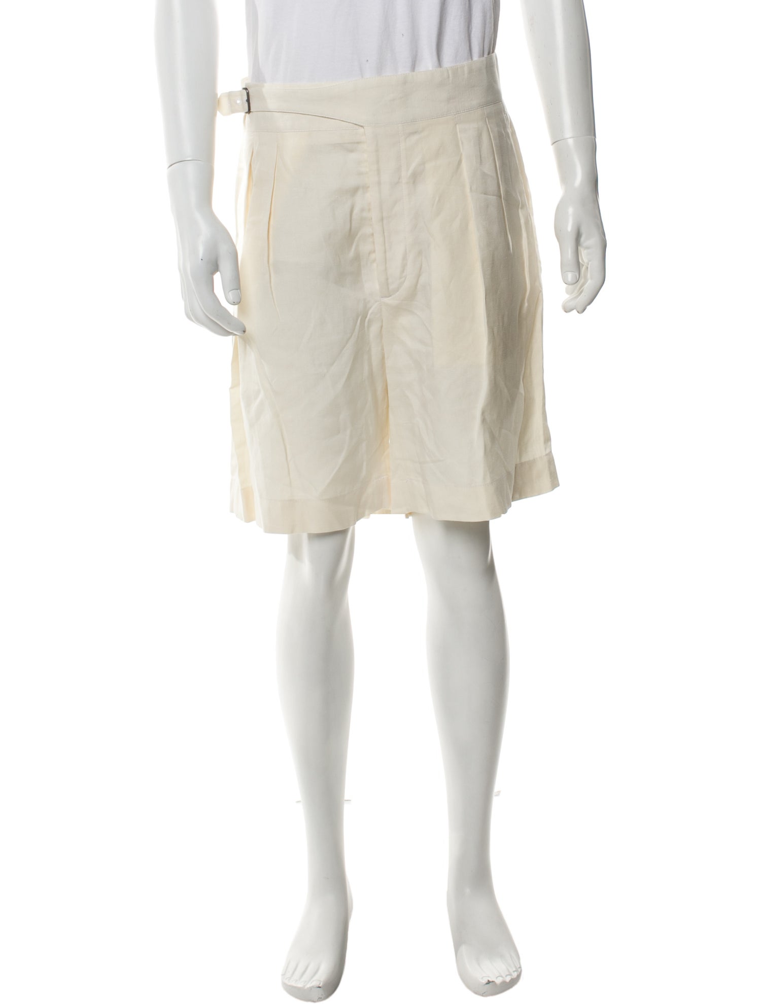 Ralph Lauren Purple Label Linen Flat Front Shorts