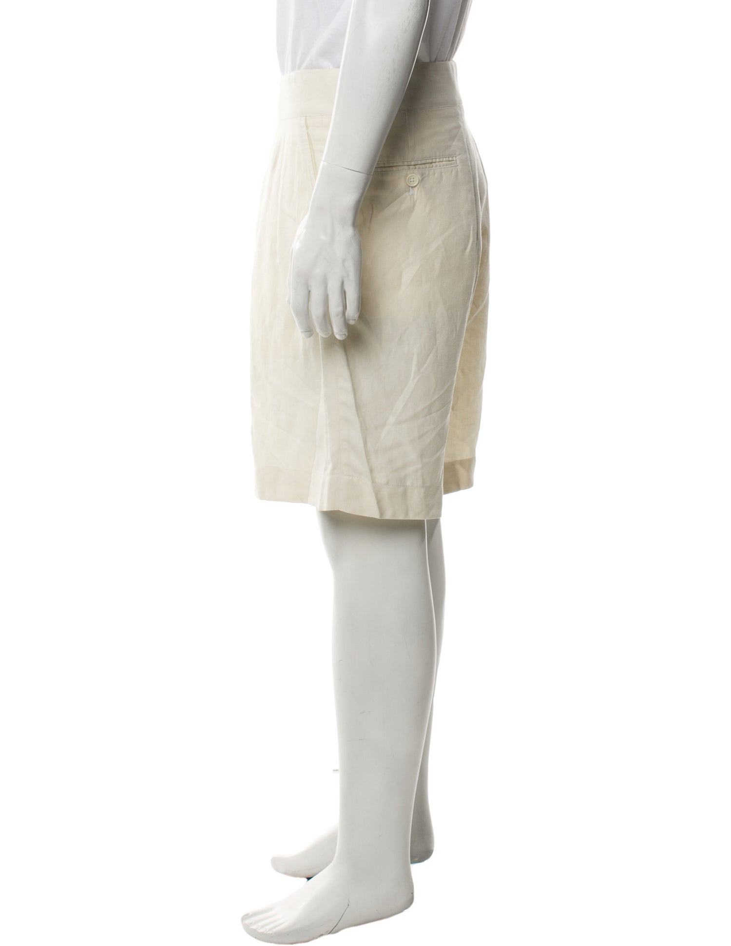 Ralph Lauren Purple Label Linen Flat Front Shorts