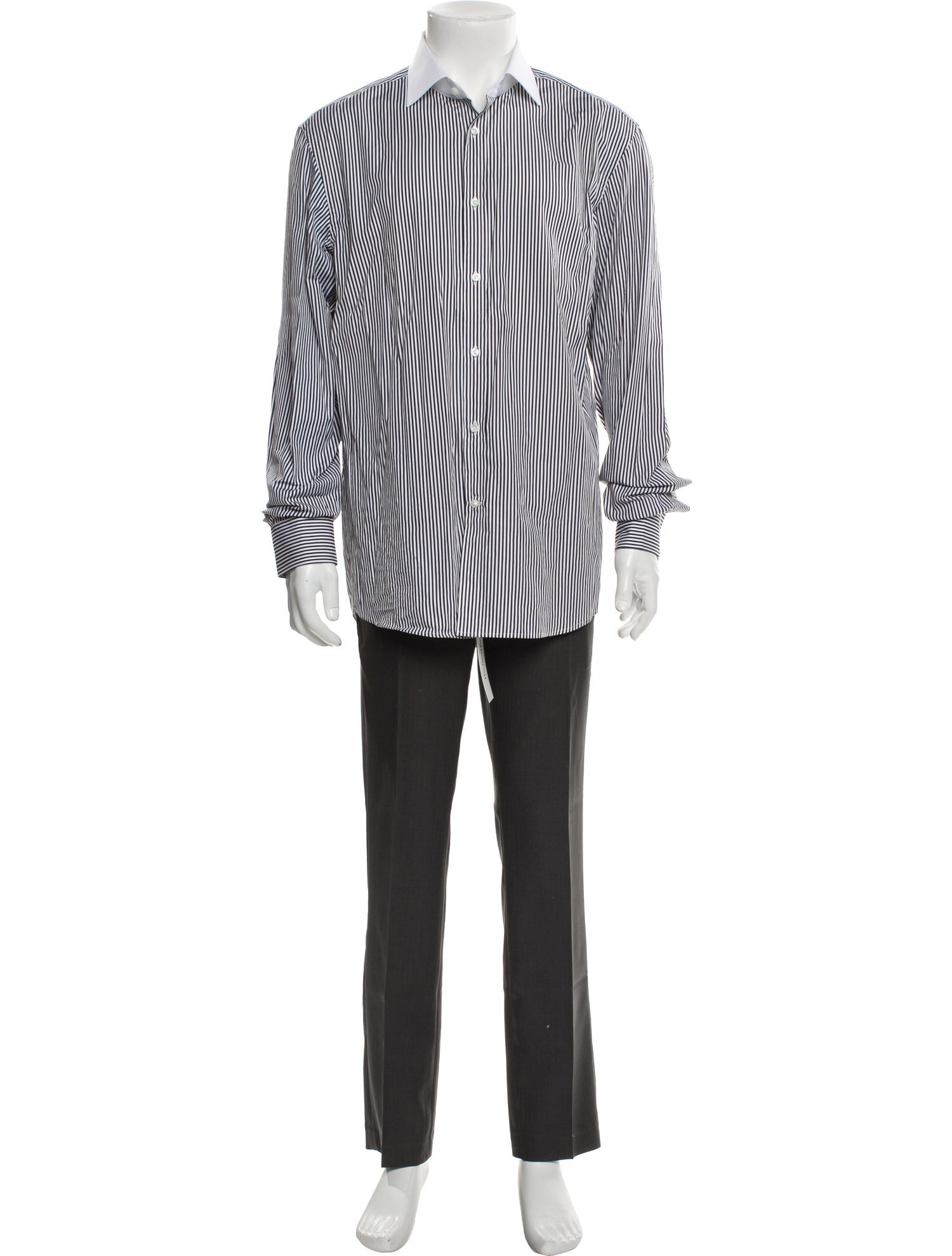 Ralph Lauren Purple Label Striped Long Sleeve Shirt