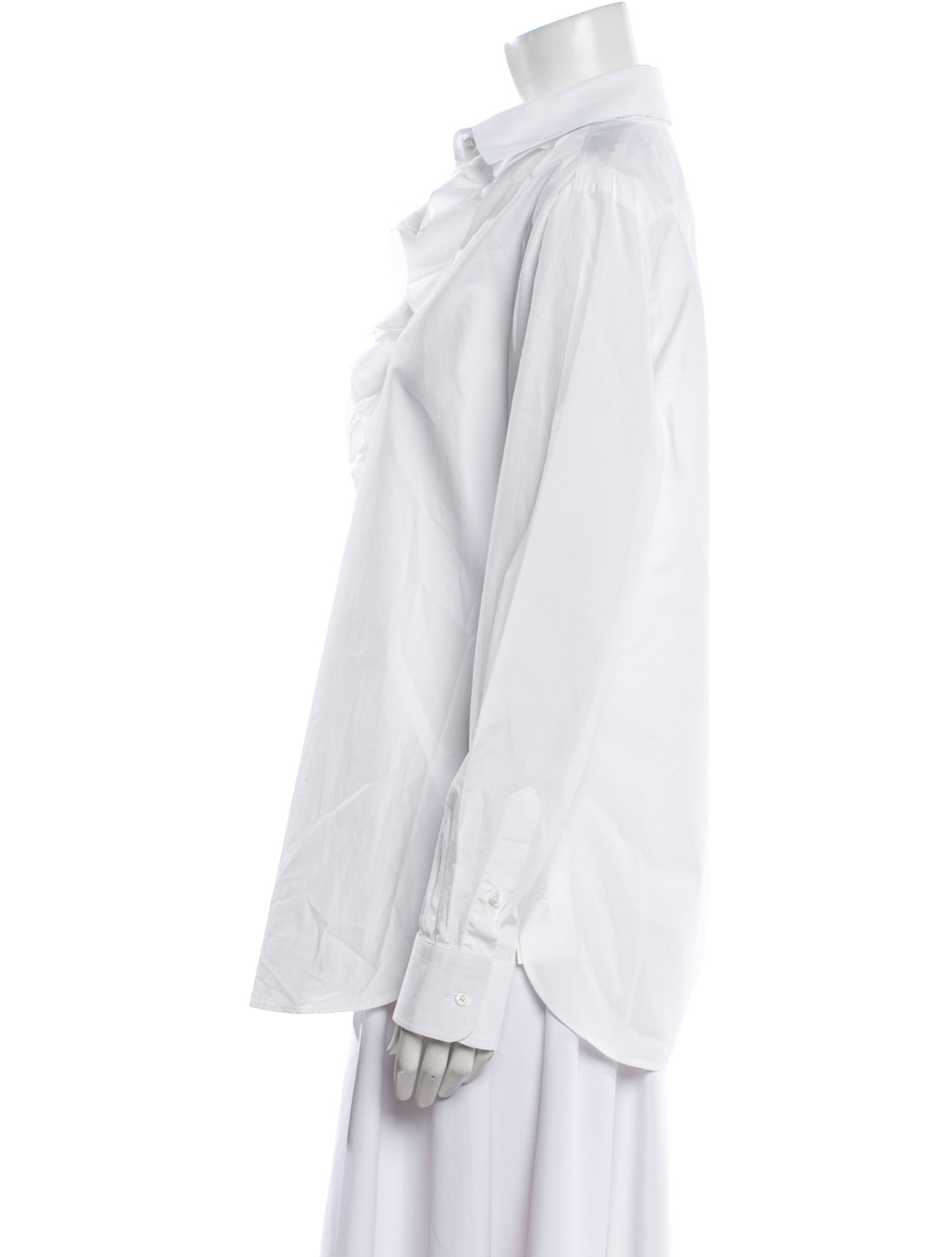 Ralph Lauren Purple Label Long Sleeve Button-Up Top