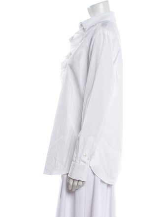 Ralph Lauren Purple Label Long Sleeve Button-Up Top