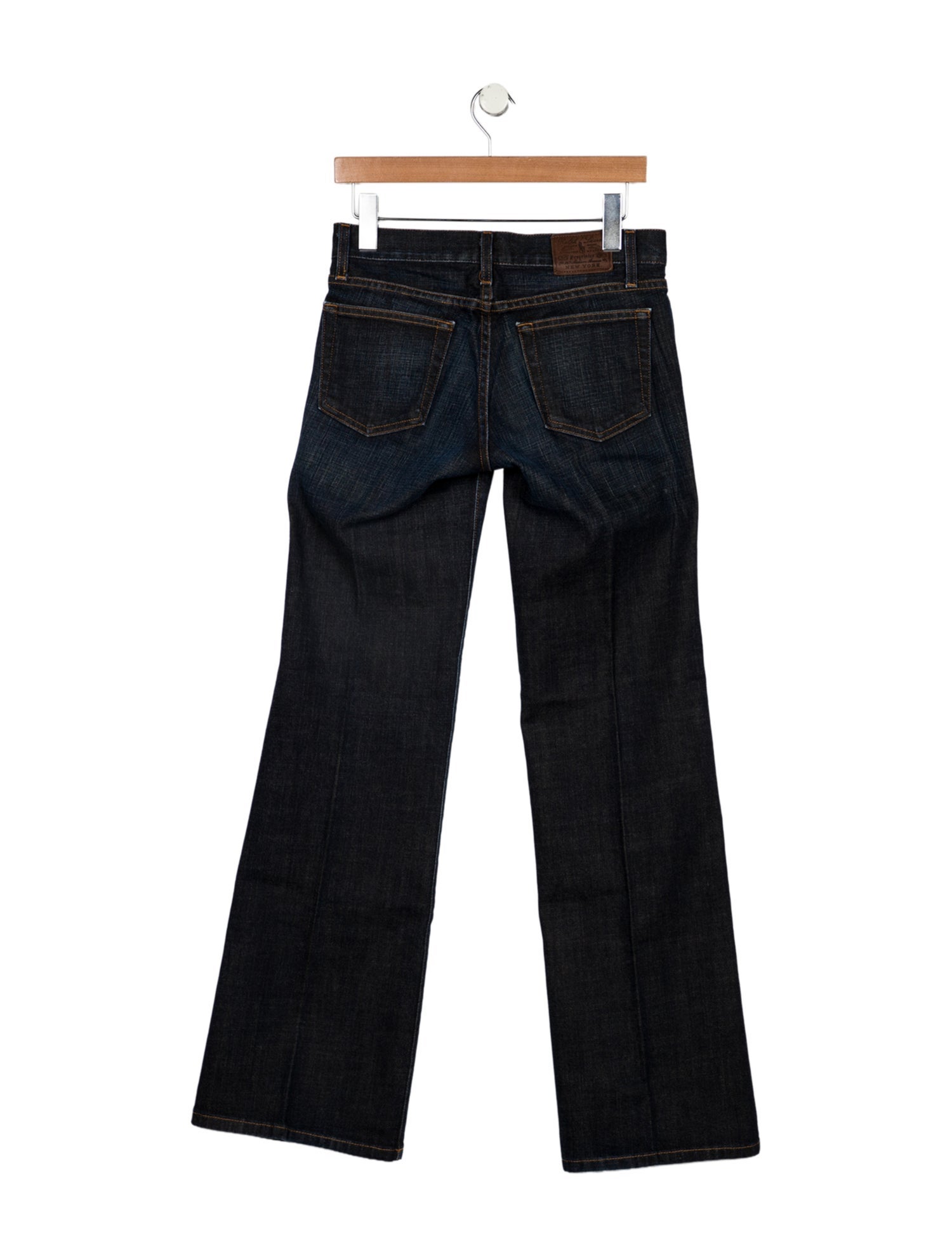Ralph Lauren Purple Label Low-Rise Wide Leg Jeans