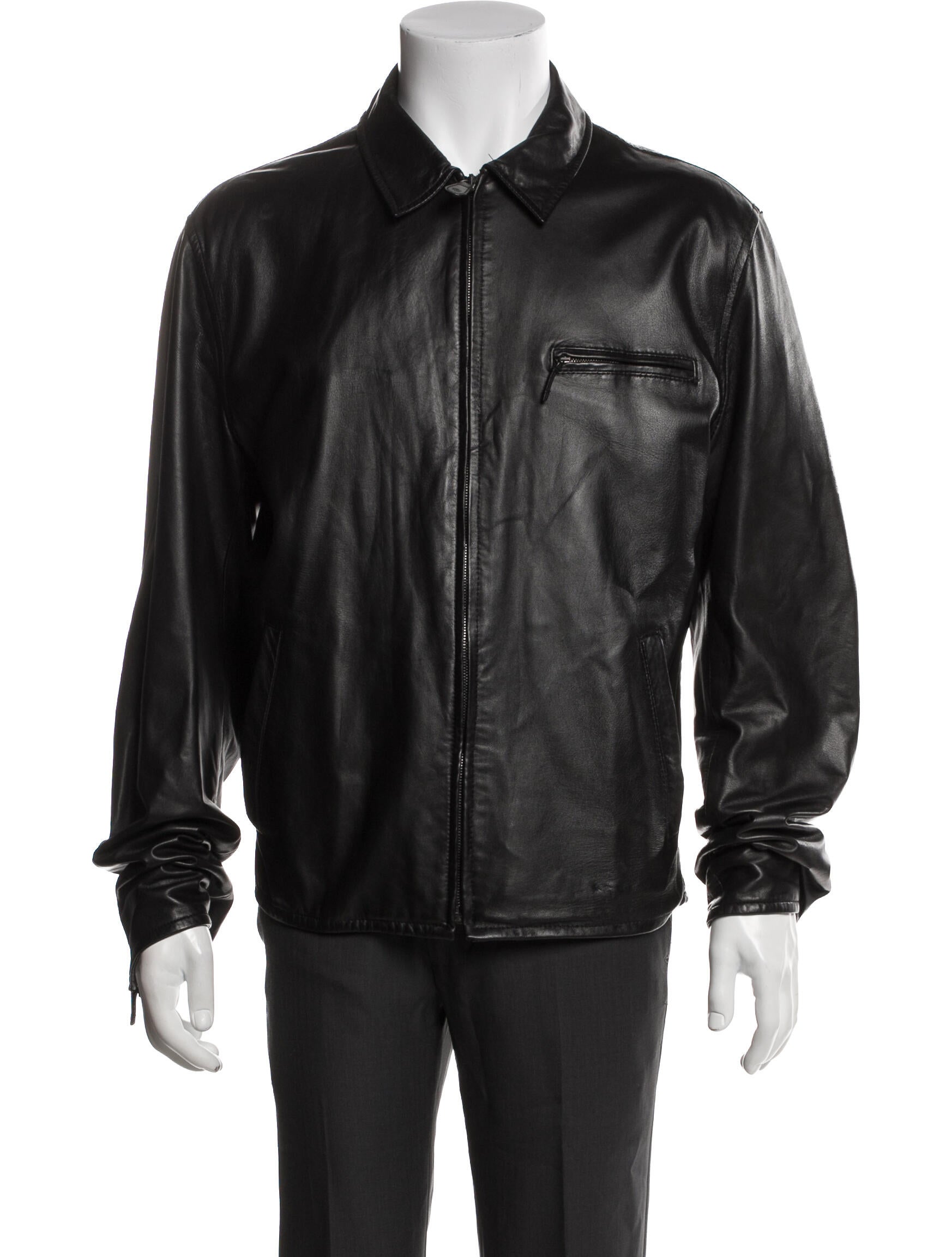 Ralph Lauren Purple Label Lambskin Moto Jacket