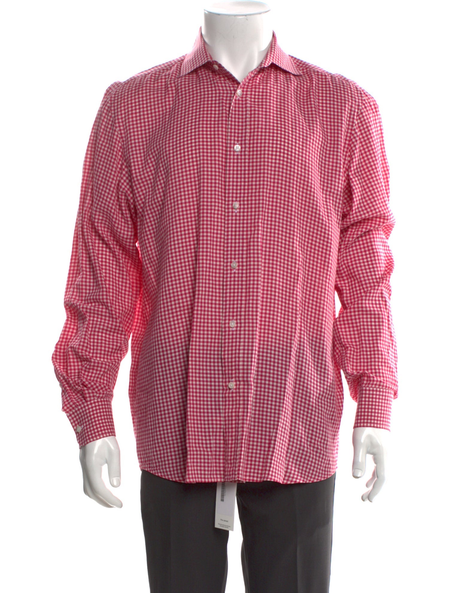 Ralph Lauren Purple Label Plaid Print Long Sleeve Shirt