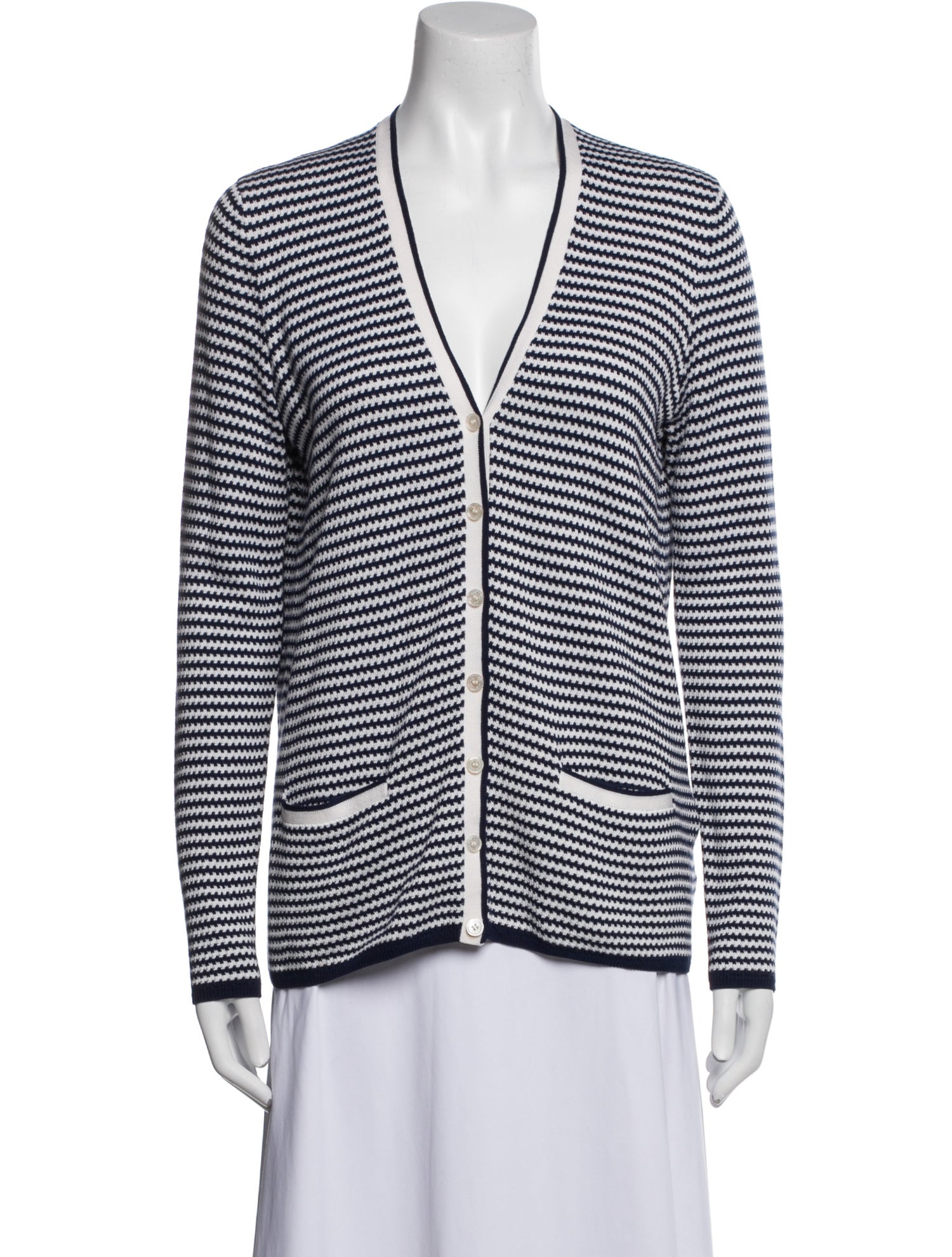 Ralph Lauren Purple Label Silk Striped Sweater