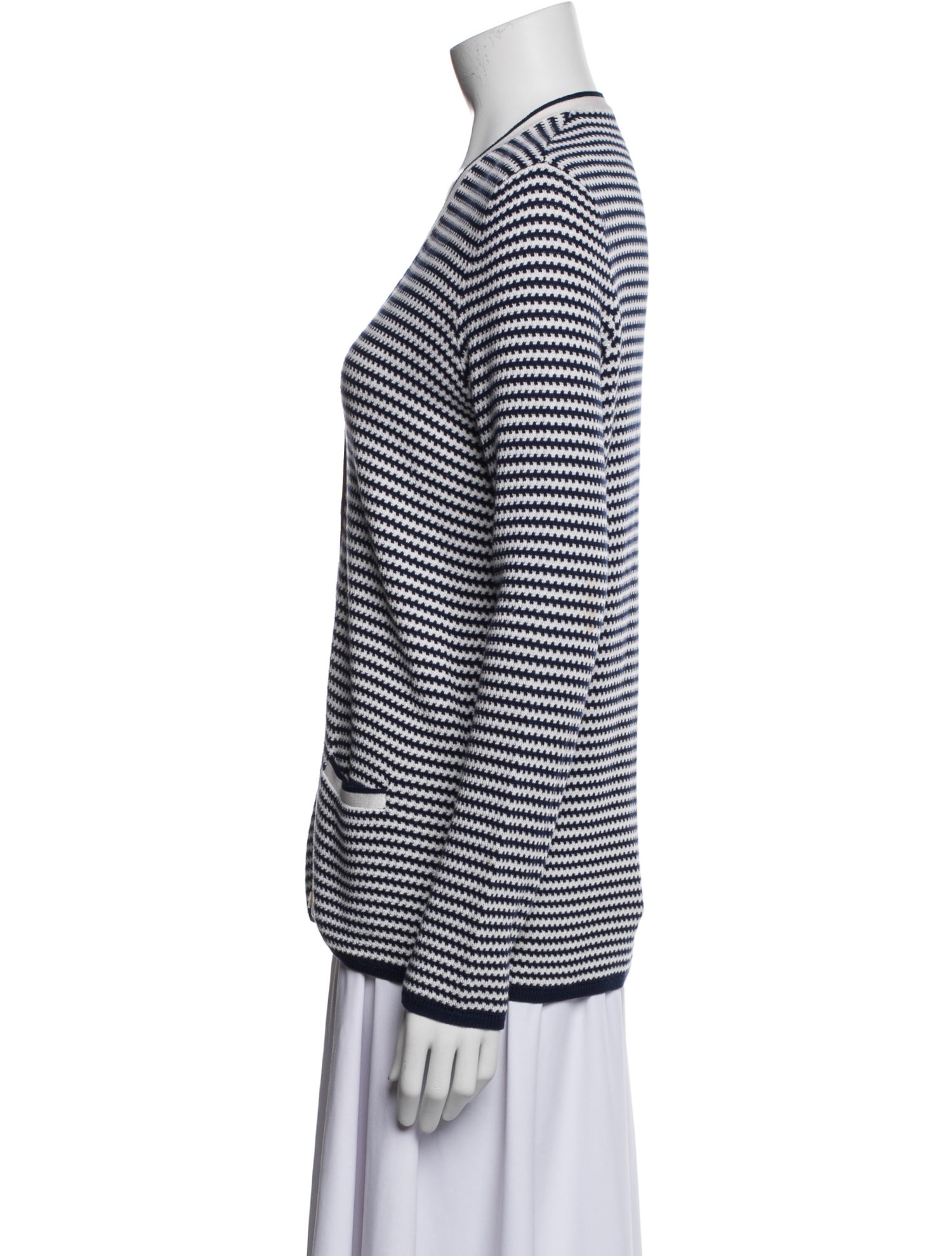 Ralph Lauren Purple Label Silk Striped Sweater