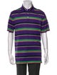 Ralph Lauren Purple Label Striped Collar Polo Shirt