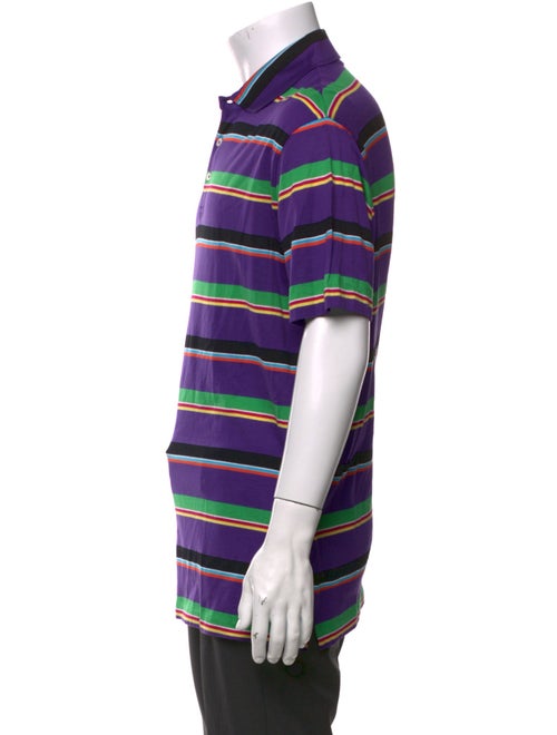 Ralph Lauren Purple Label Striped Collar Polo Shirt