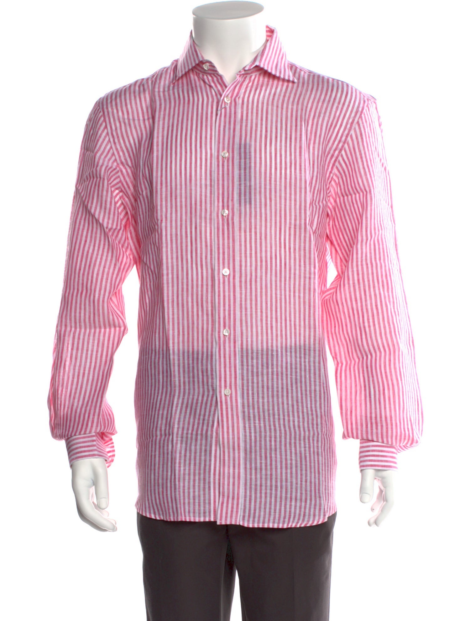 Ralph Lauren Purple Label Linen Striped Shirt w/ Tags