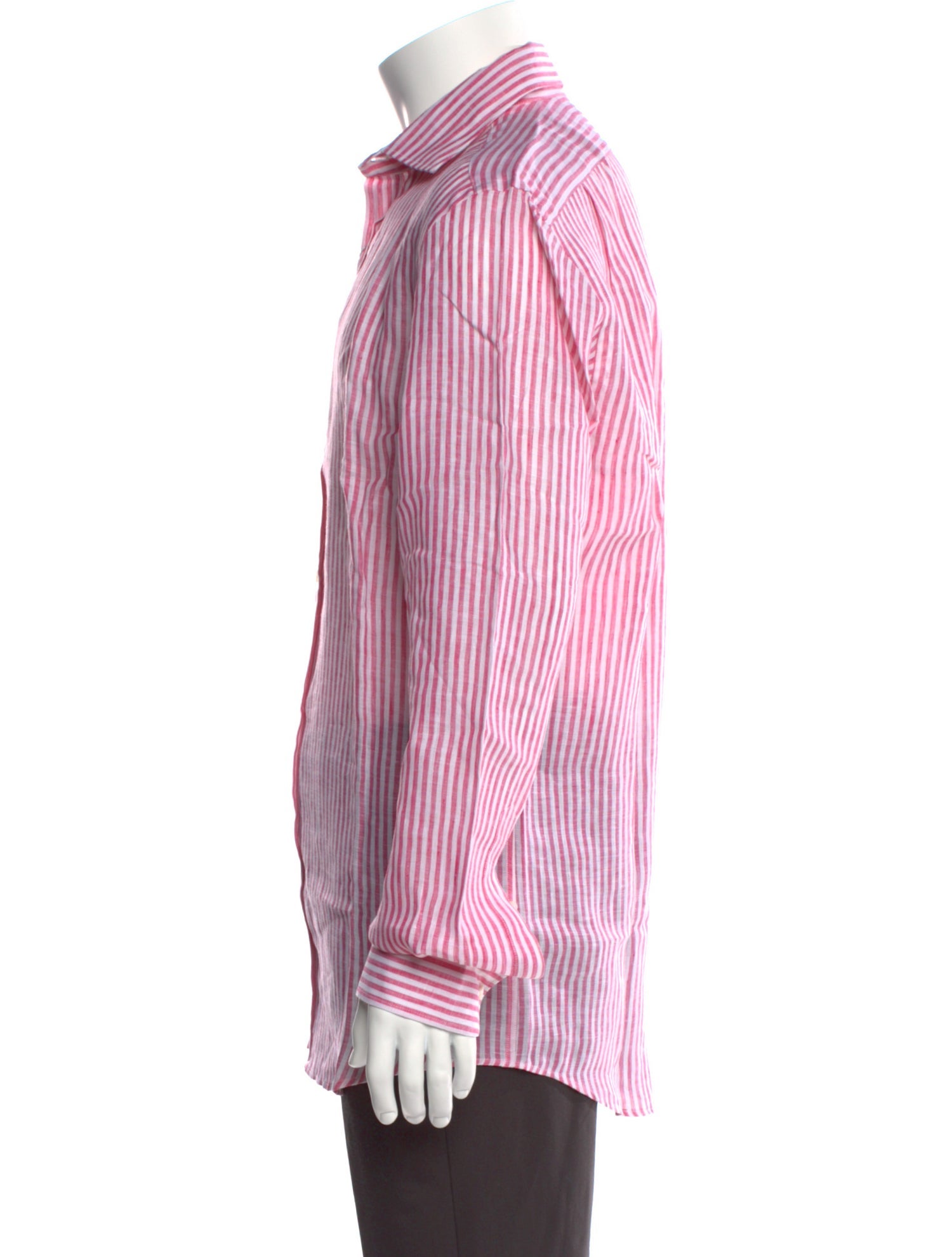 Ralph Lauren Purple Label Linen Striped Shirt w/ Tags