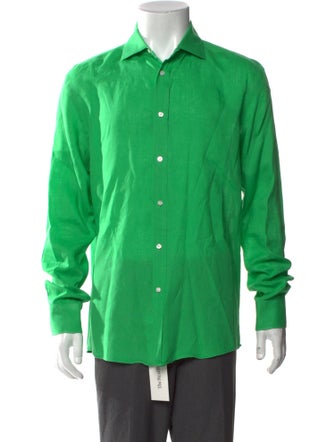 Ralph Lauren Purple Label Linen Long Sleeve Shirt