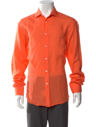 Ralph Lauren Purple Label Linen Long Sleeve Shirt