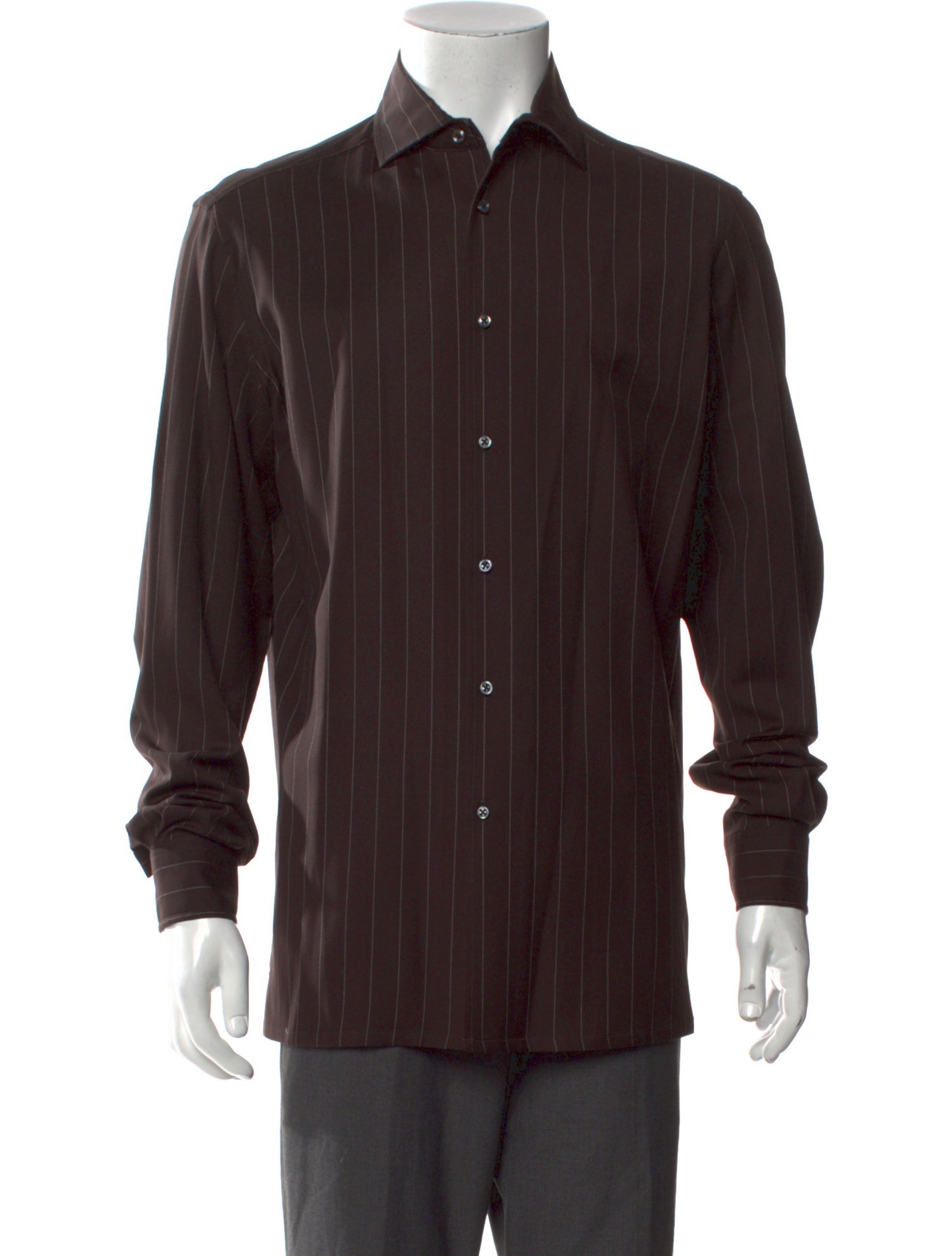 Ralph Lauren Purple Label Wool Striped Shirt