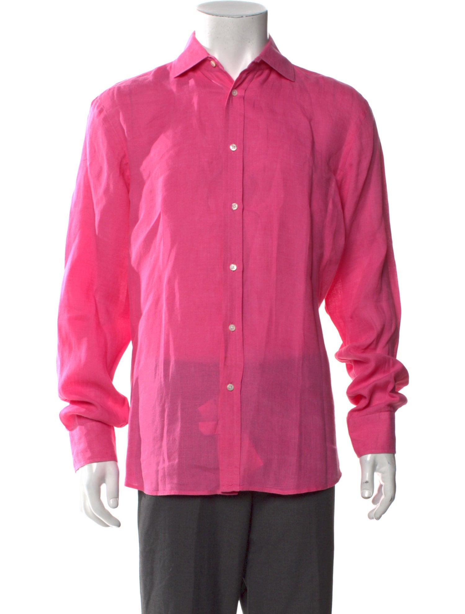 Ralph Lauren Purple Label Linen Long Sleeve Shirt