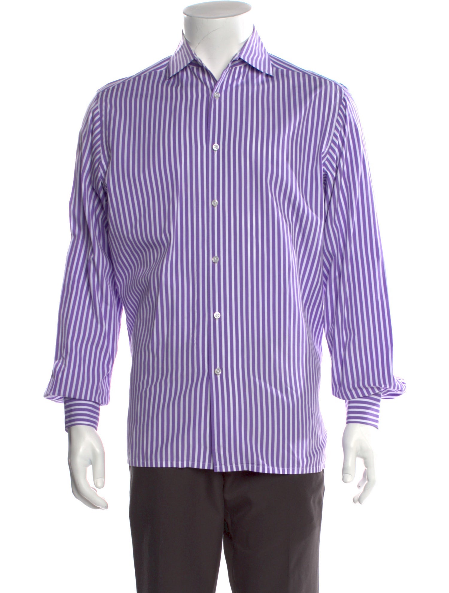 Ralph Lauren Purple Label Striped Long Sleeve Shirt