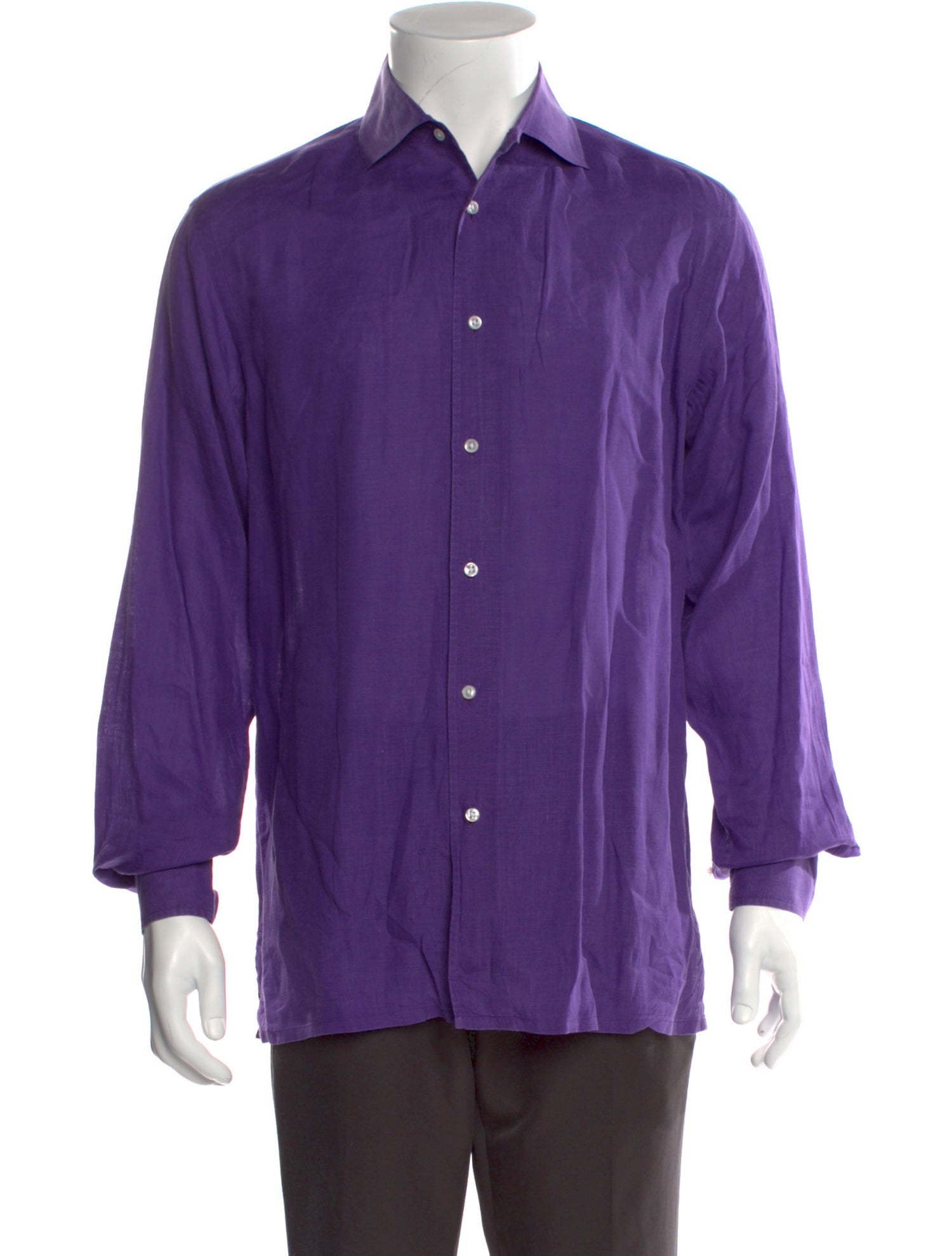 Ralph Lauren Purple Label Linen Long Sleeve Shirt