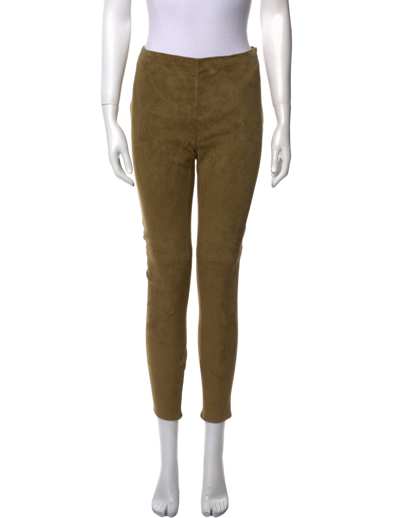 Ralph Lauren Purple Label Suede Skinny Leg Pants