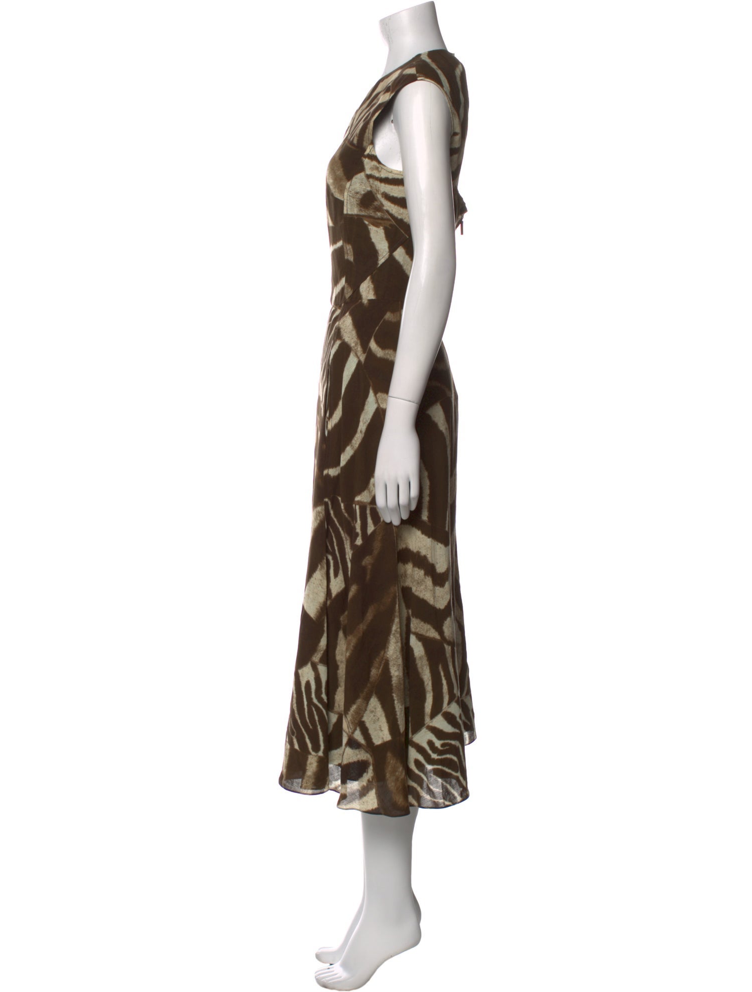 Ralph Lauren Purple Label Animal Print Long Dress