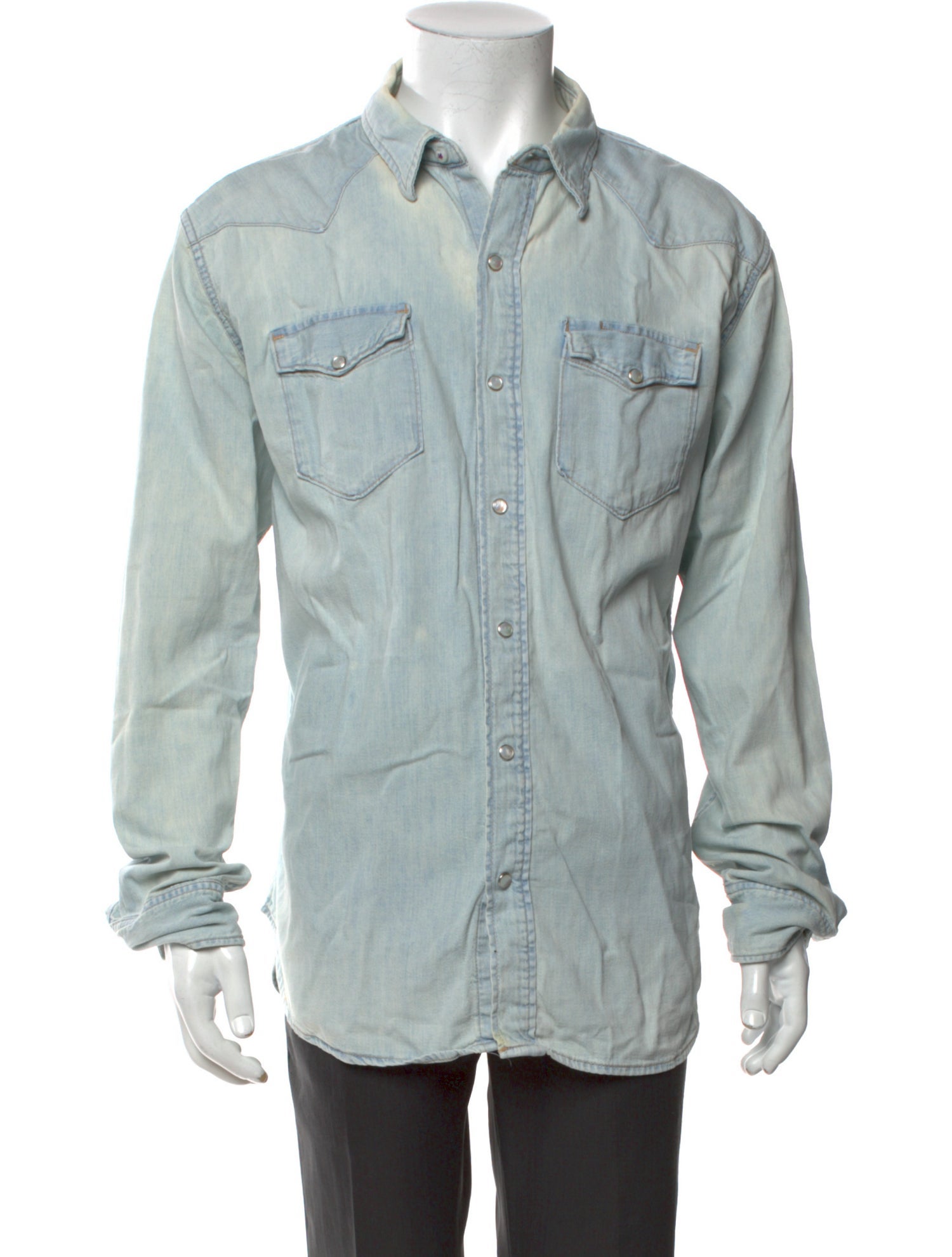 Ralph Lauren Purple Label Long Sleeve Denim Shirt